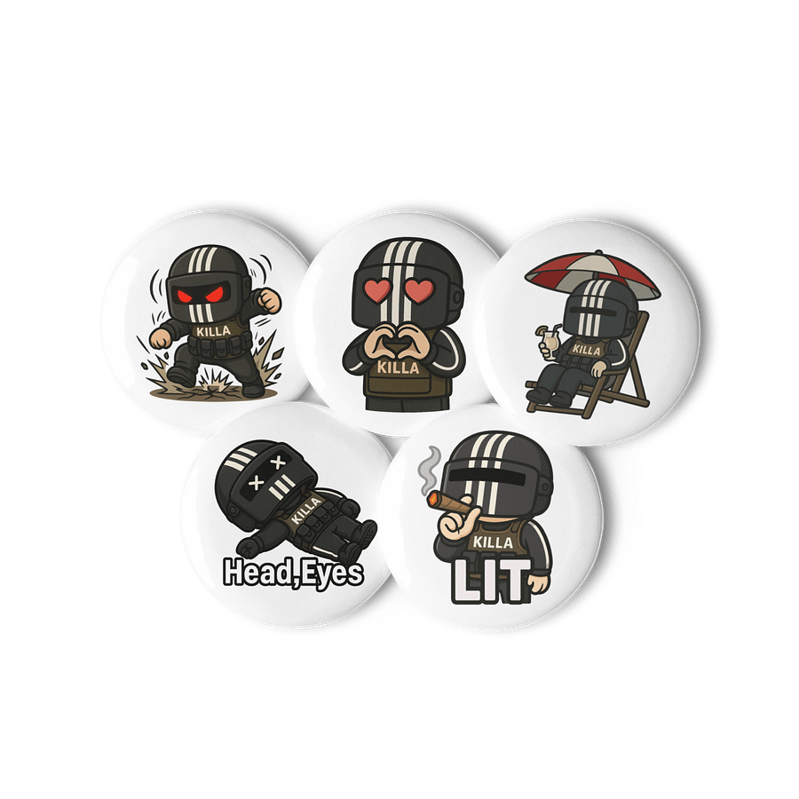 Killa Emote Pins – Tiny. Tactical. Drippin’. product image (3)