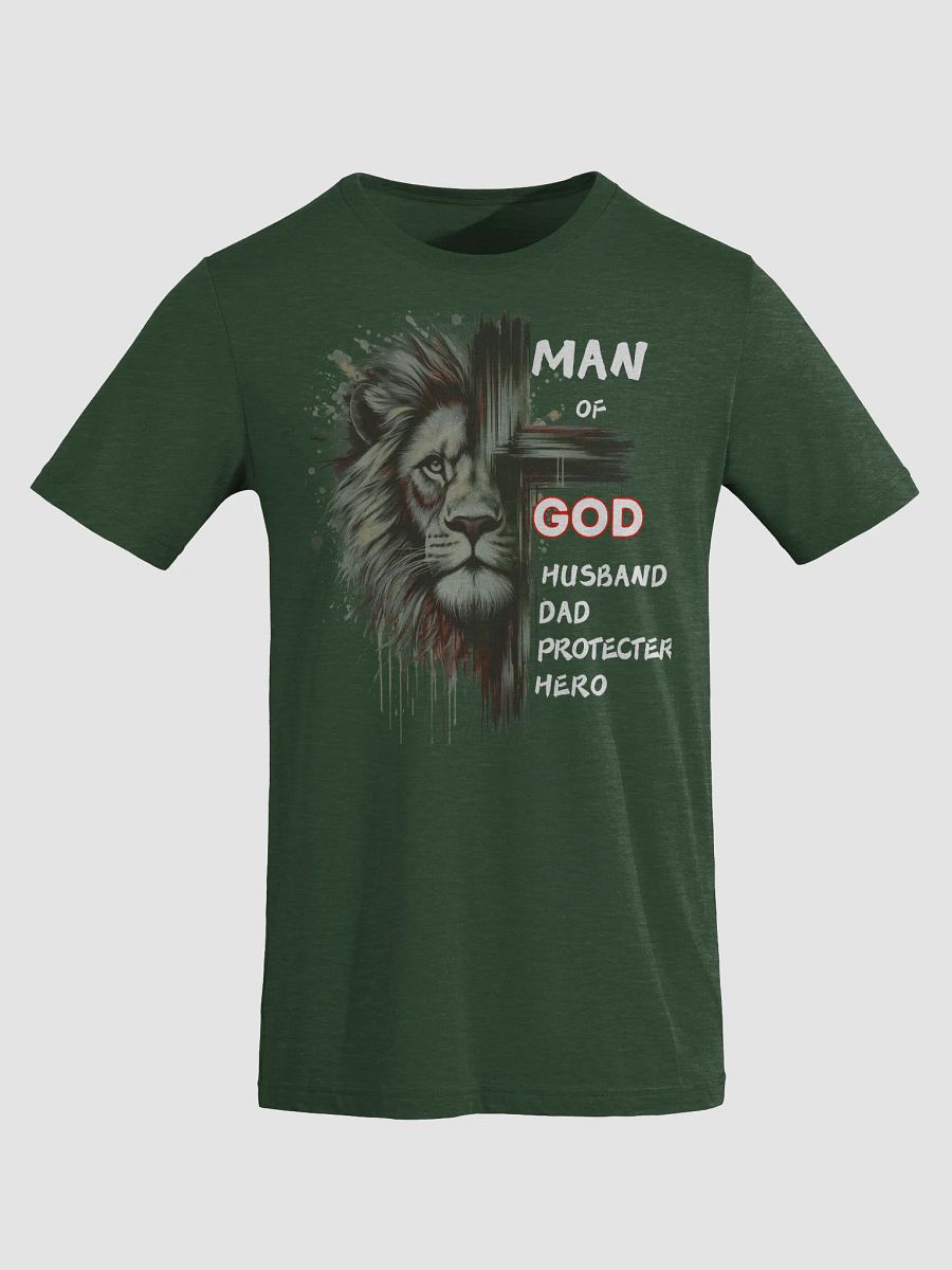 Man of God Lion Cross Father's Day Gift | Husband Dad Protector Hero product image (9)