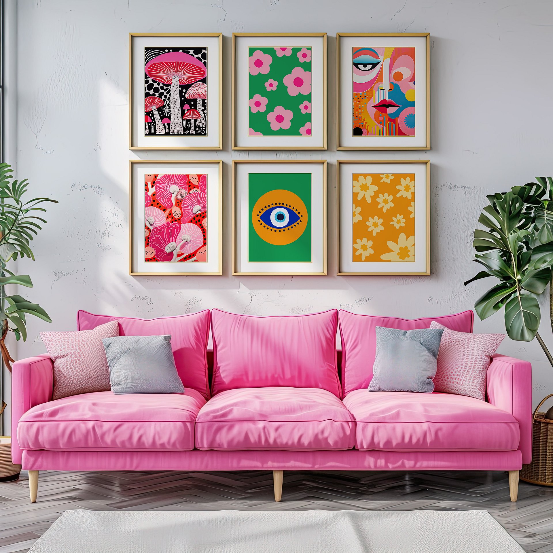 Funky Gallery Wall Set of 12 Colorful DIGITAL Prints product image (3)