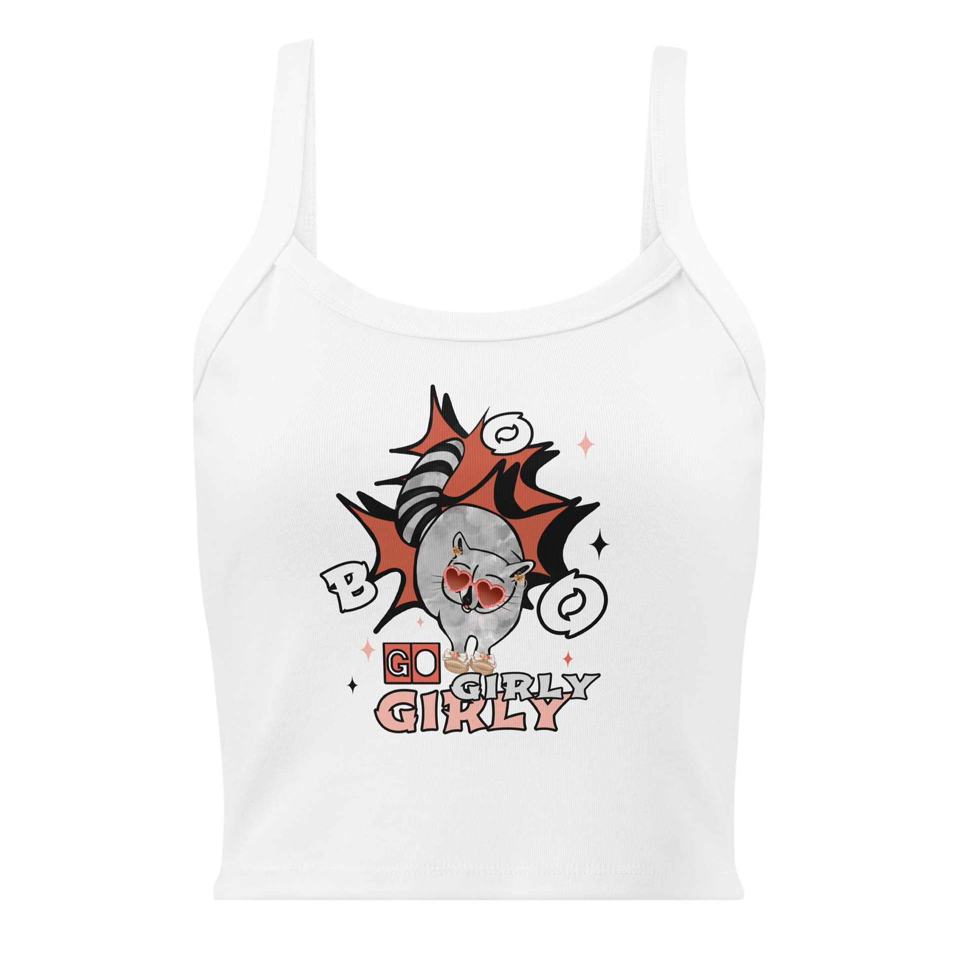 Girly Raccoon Chic Tank Top product image (21)