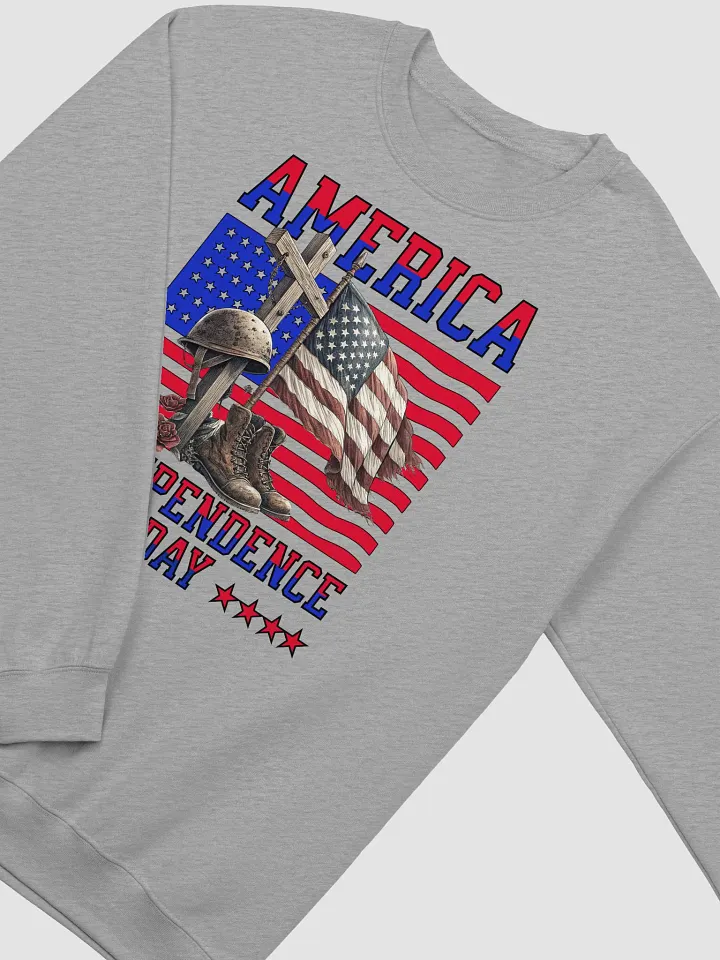 America Independence Day Patriotic Tribute Crewneck Sweatshirt product image (2)