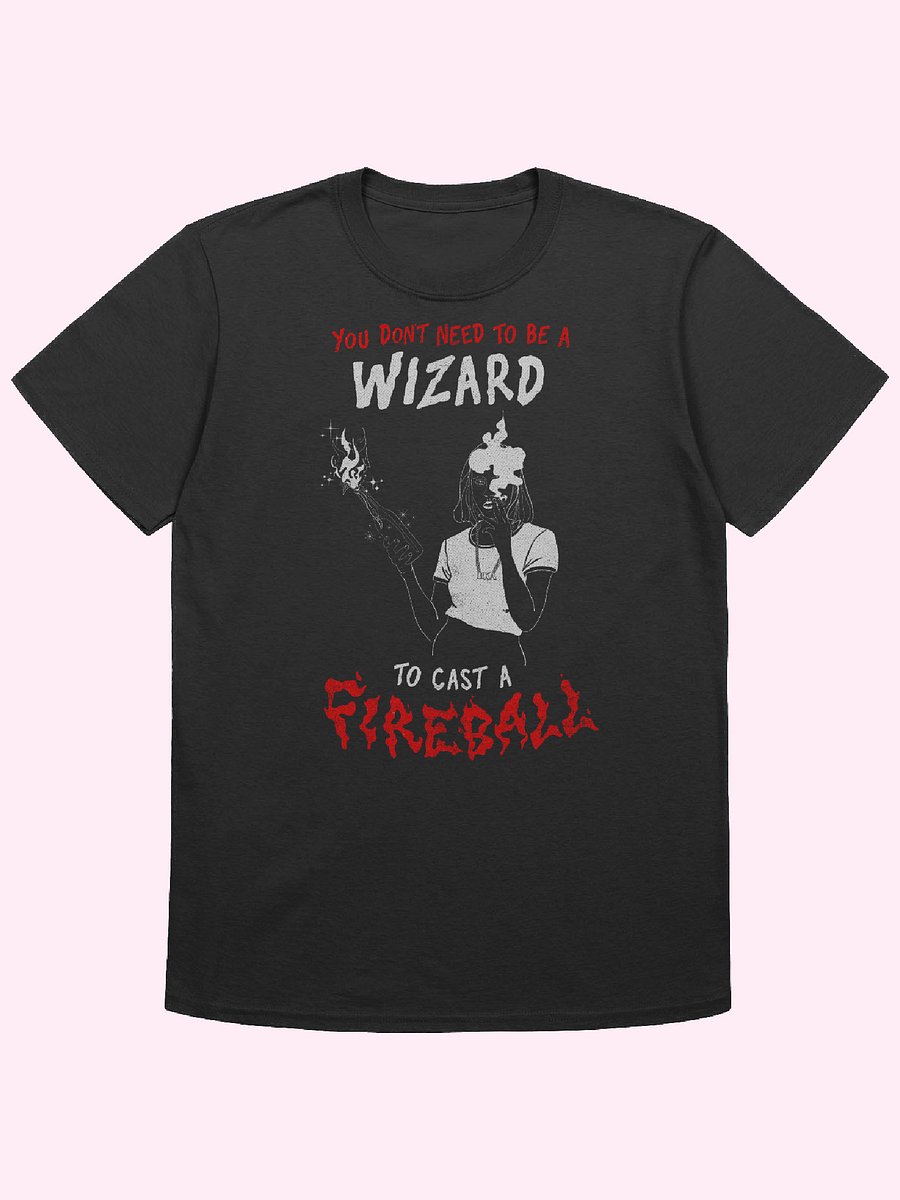 Fireball Cigarette Tee // White on black product image (1)