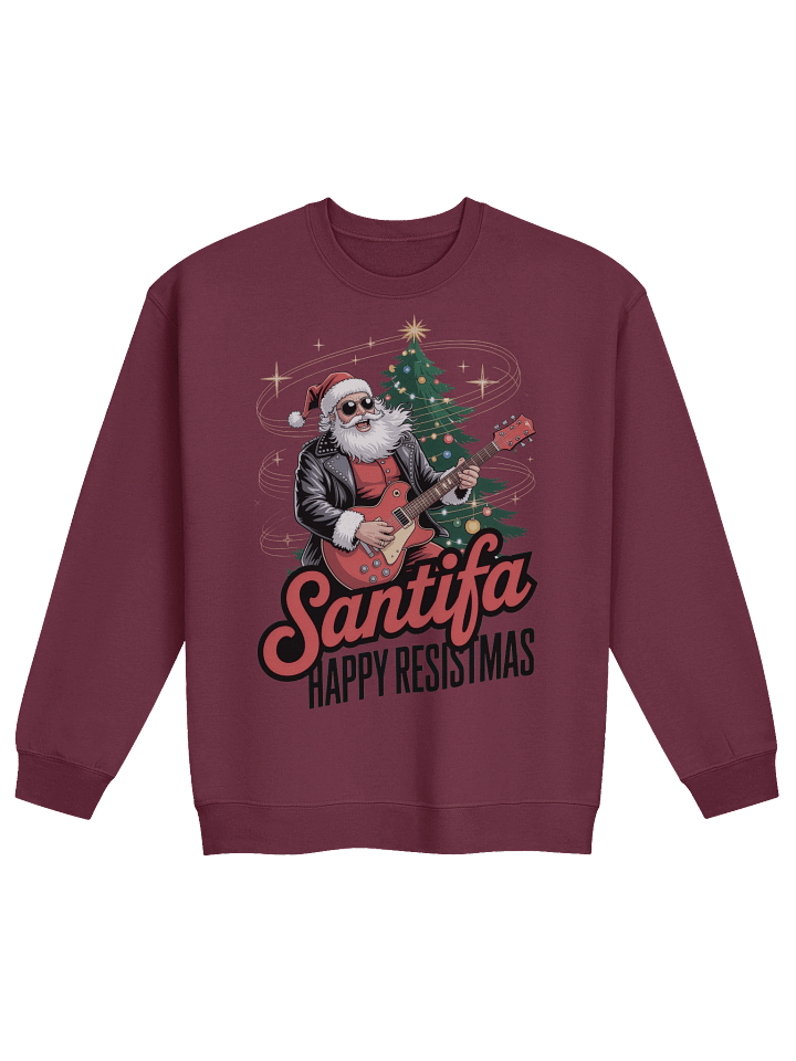 Santifa Rocker Happy Resistmas Sweatshirt product image (4)