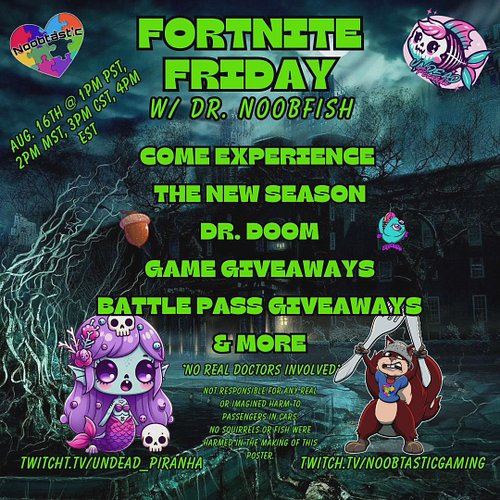 ATTENTION ATTENTION This Friday, We have a special guest Squirrel appearance in the Fish Graveyard. Come get your Doom on wit...