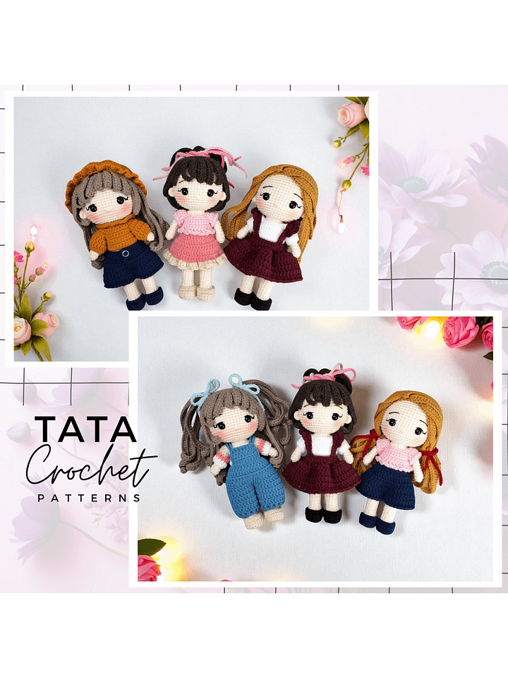 PDF -♡- Doll Dress Up & Transformation -♡- Version 1 -♡- Amigurumi Doll Crochet Pattern product image (1)