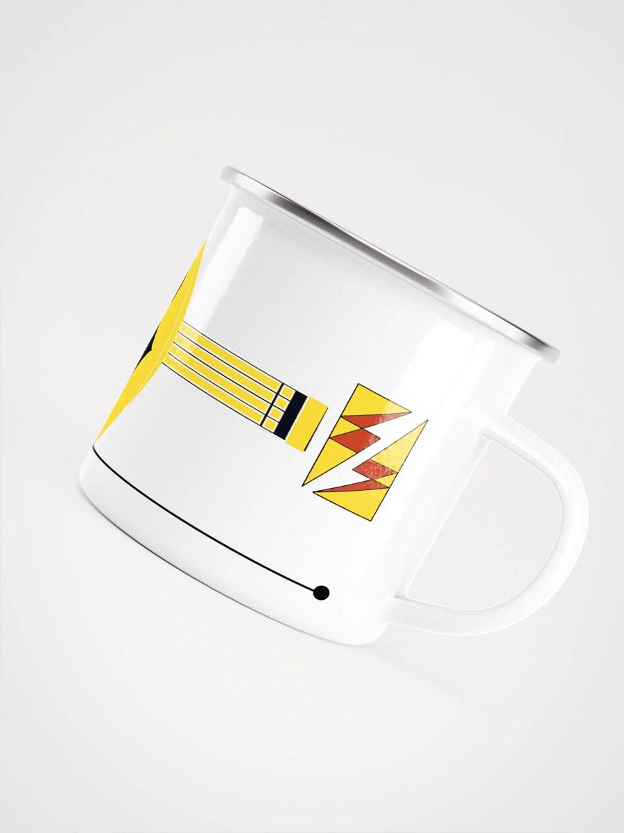 Roland van Beethoven by Frank Fonik (TB 303), Techno EDM Enamel Mug product image (5)
