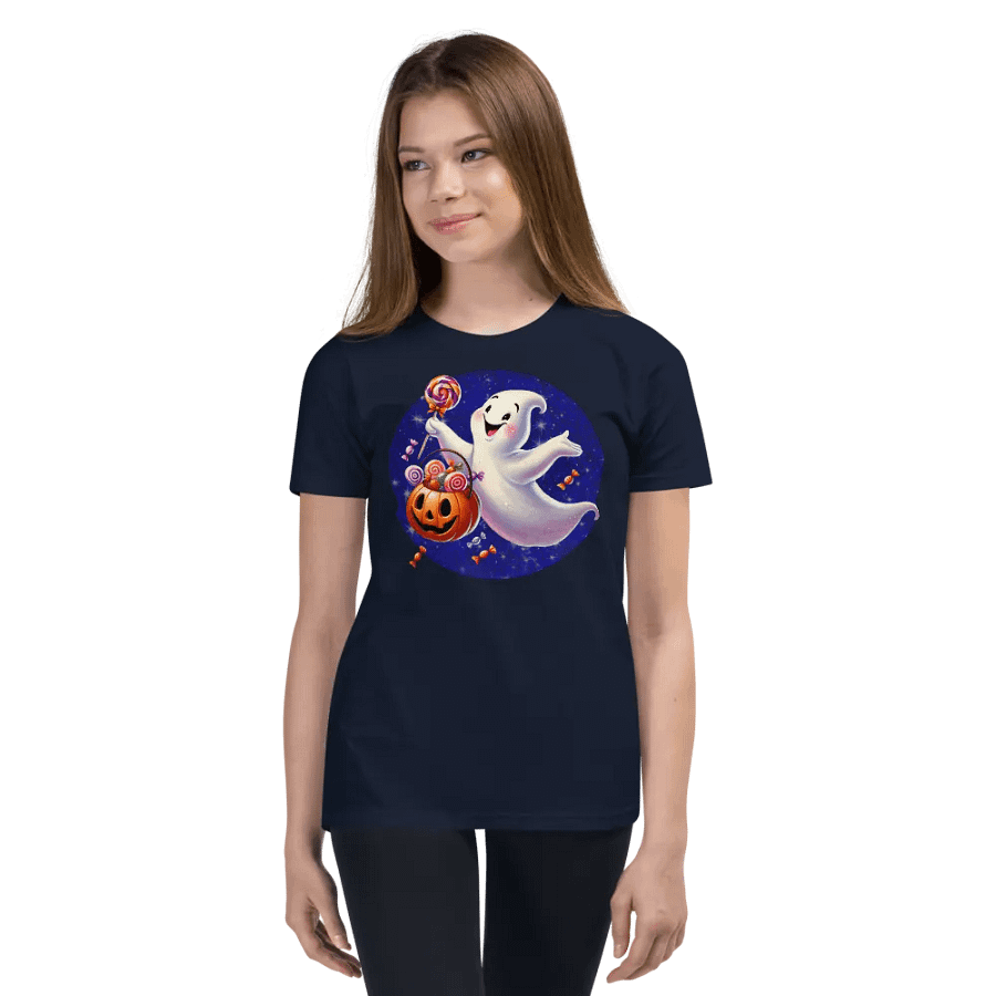 Ghost and Candy Halloween Kids T-Shirt product image (31)