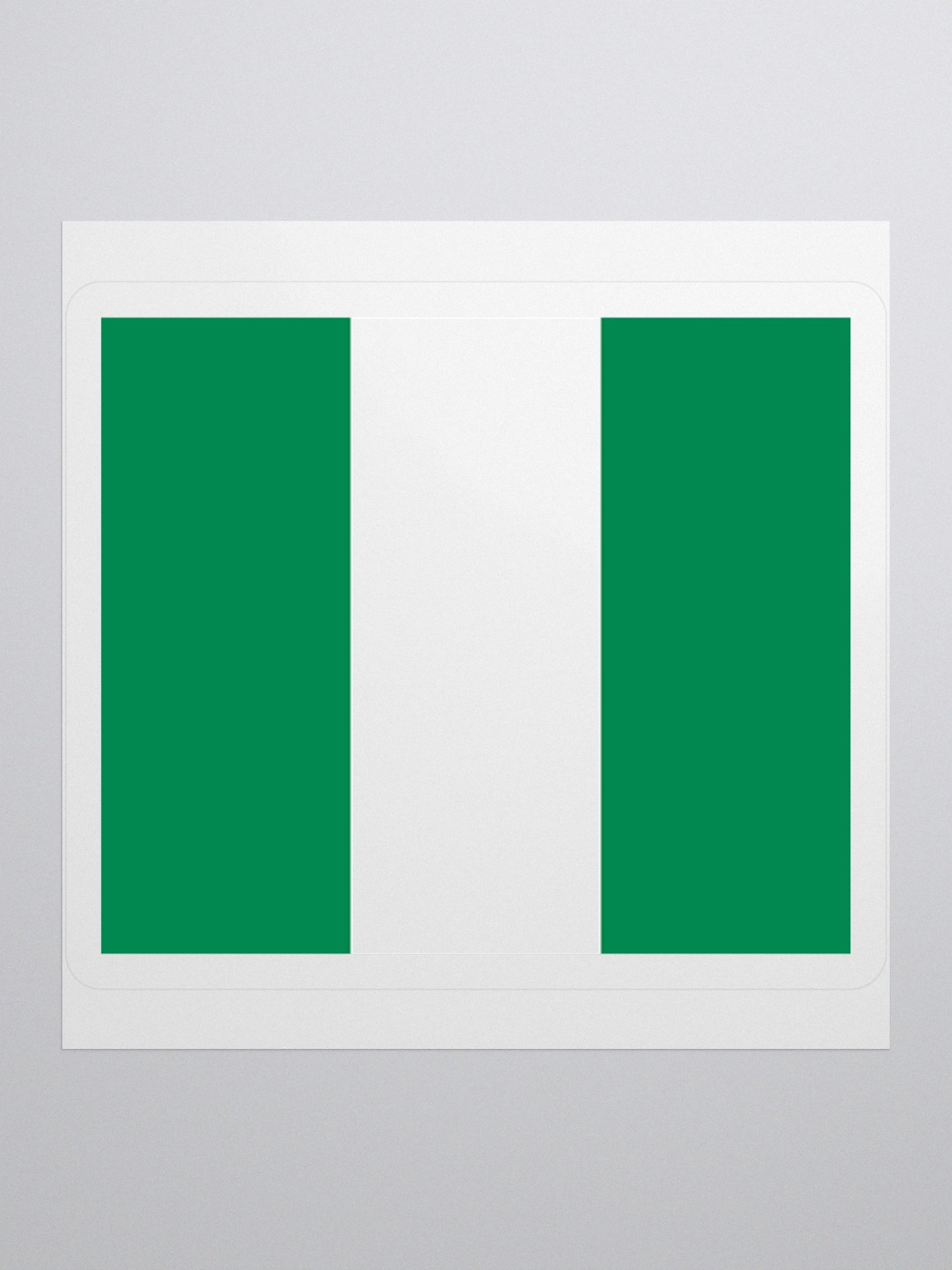 Exclusive Nigerian Flag Kiss-Cut Stickers - High-Quality Vinyl, Multiple Sizes product image (2)