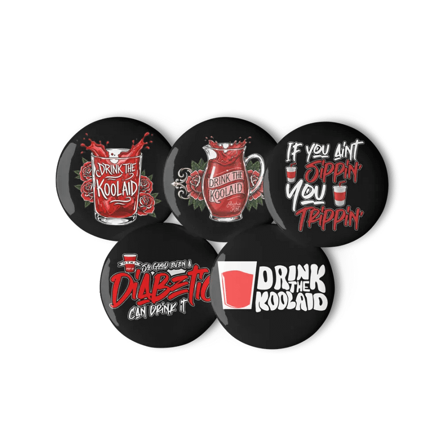 Super Sippin in BLACK Pin Set product image (11)
