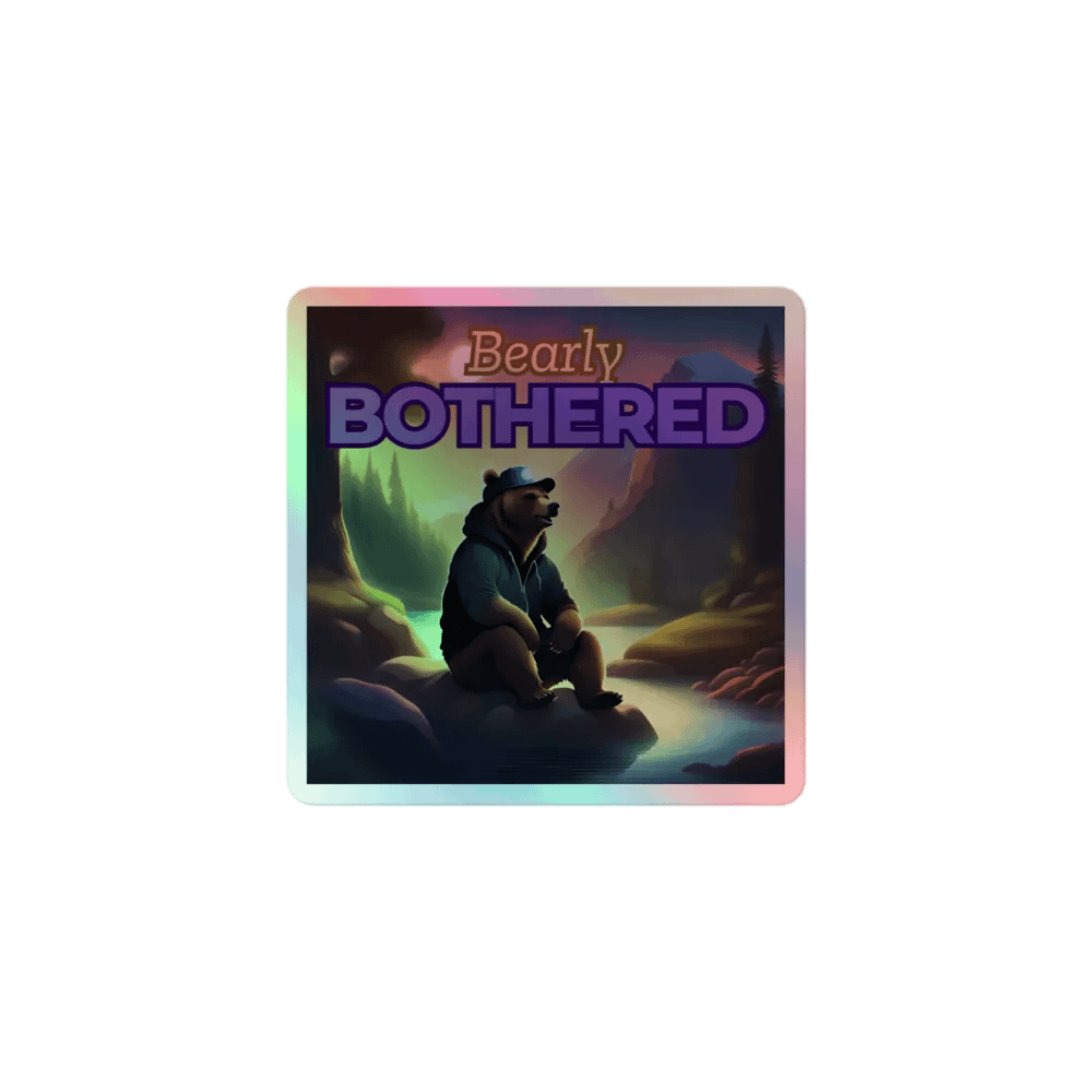 Team Chris Bearly Bothered Sticker product image (1)