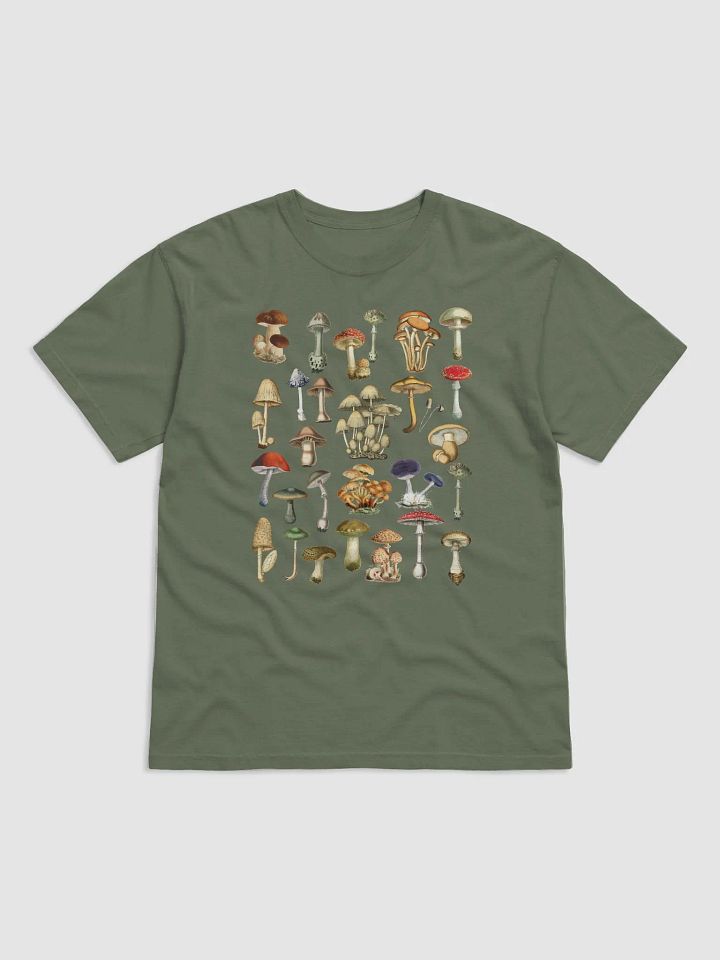 Vintage Illustrations of Mushrooms T-Shirt | Vintage-Style Goblin Core Shirt for Mycology and Mushroom Enthusiasts product image (16)