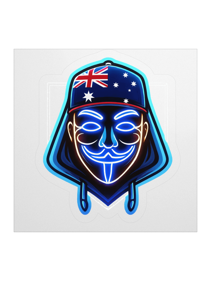 Neon Aussie Mask Sticker Set product image (3)