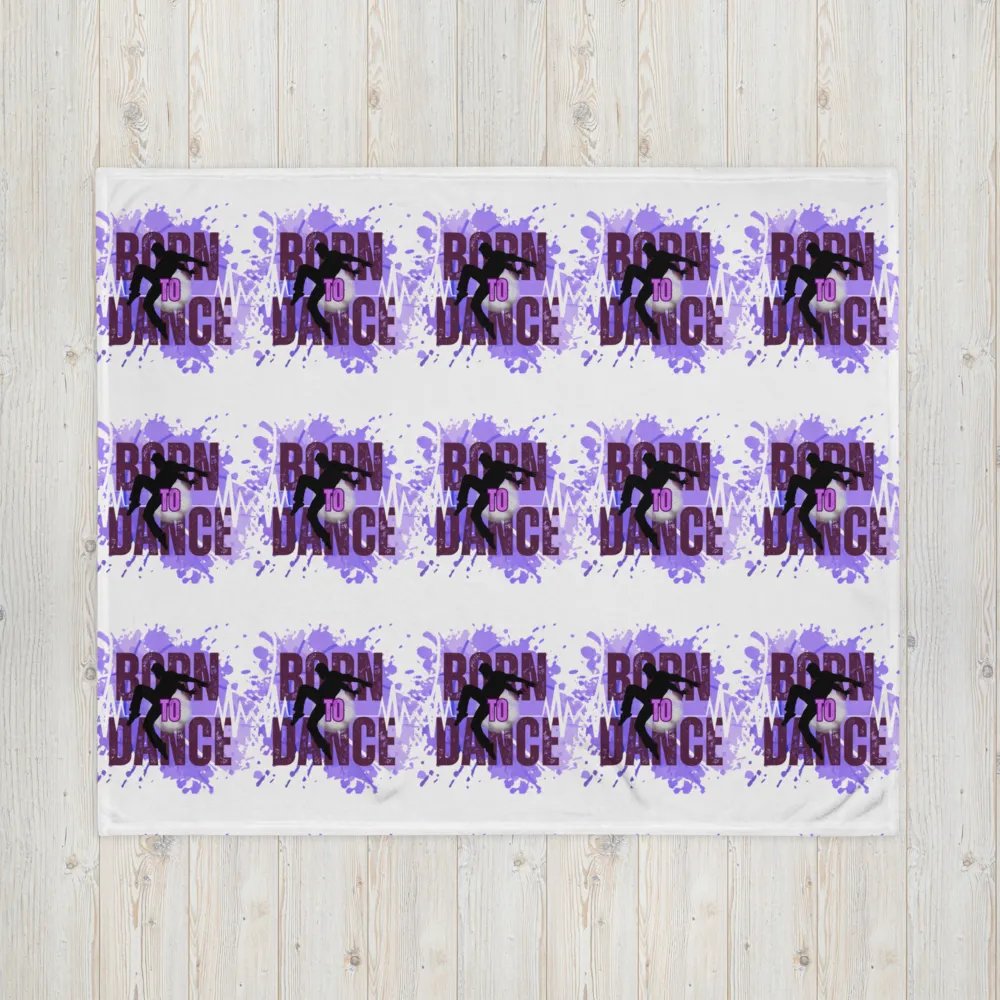 Born to Dance His Silhouette Throw Blanket product image (16)