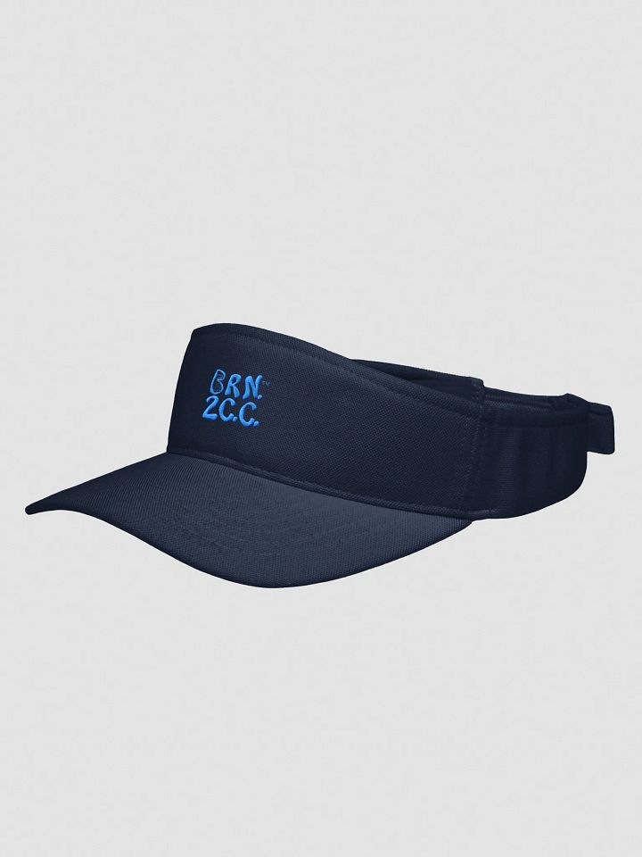 Men's | BRN.2C.C.™ | Embroidered Flexfit Visor | Moisture-Wicking | Fast-Drying | Low Profile | Coastal Performance Style | Aqua/Teal Embroidered Logo product image (10)