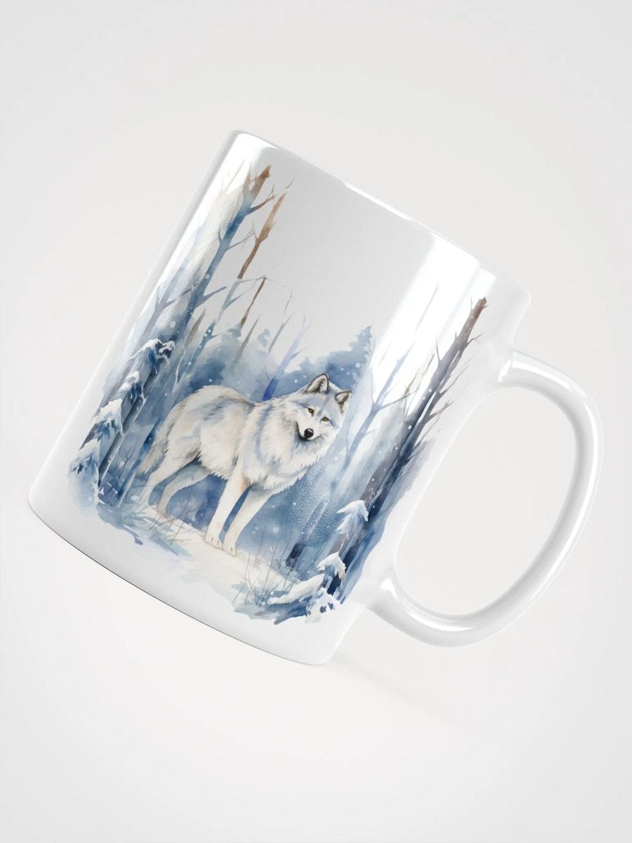Snowy Wolf Reflection Mug product image (4)