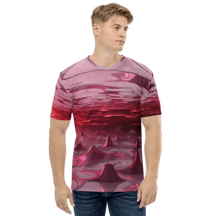 Existential Pinkscape Tee - Abstract "Nothing" Art product image (1)