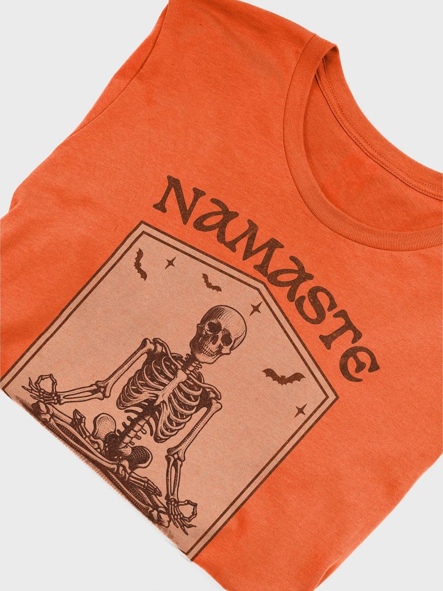 Namaste Spooky Halloween Skeleton Funny Yoga Shirt product image (22)