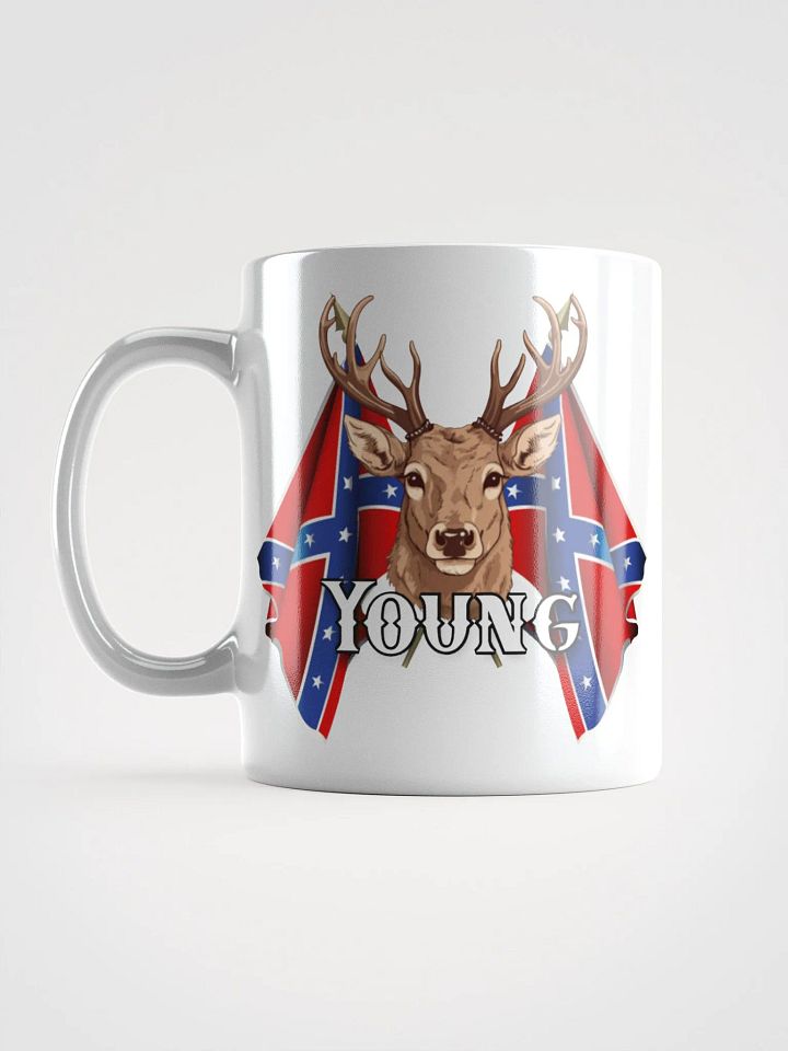 "Young" Rebel Redneck Deer - White Mug product image (2)