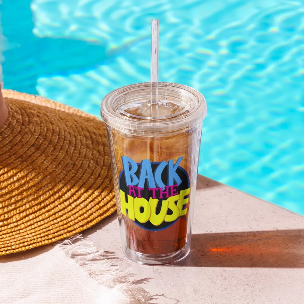 Back at the House Plastic Tumbler (Doubled-Walled) product image (8)