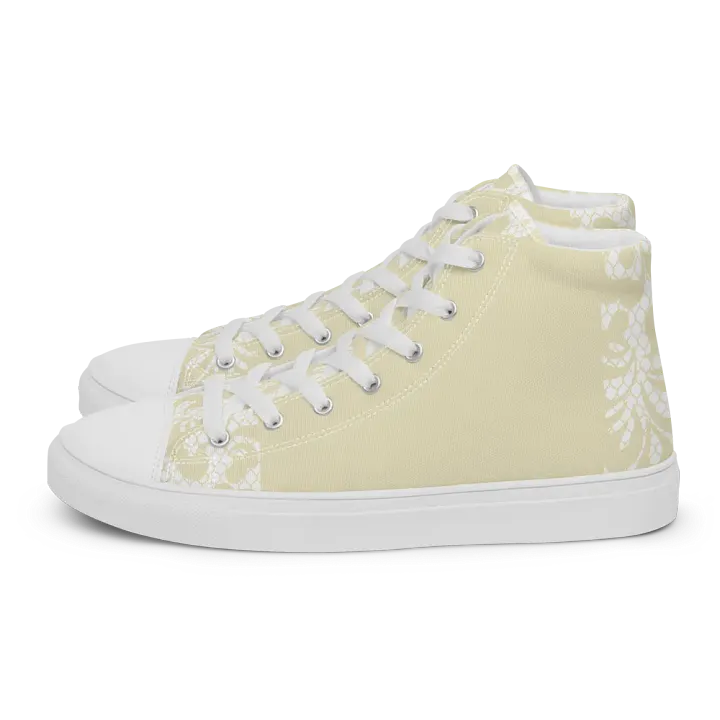 Lace Look High Top Canvas Shoes product image (1)