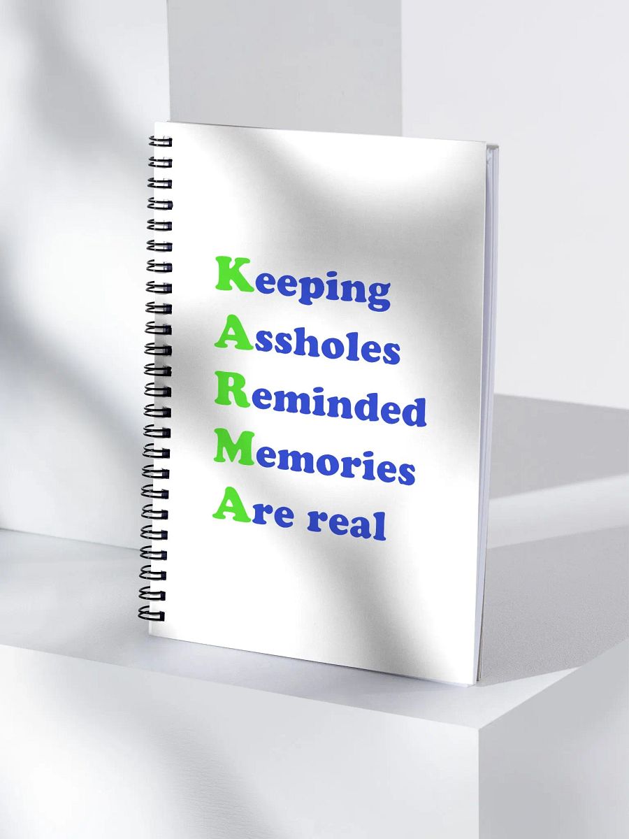 KARMA Humor Spiral Notebook product image (4)