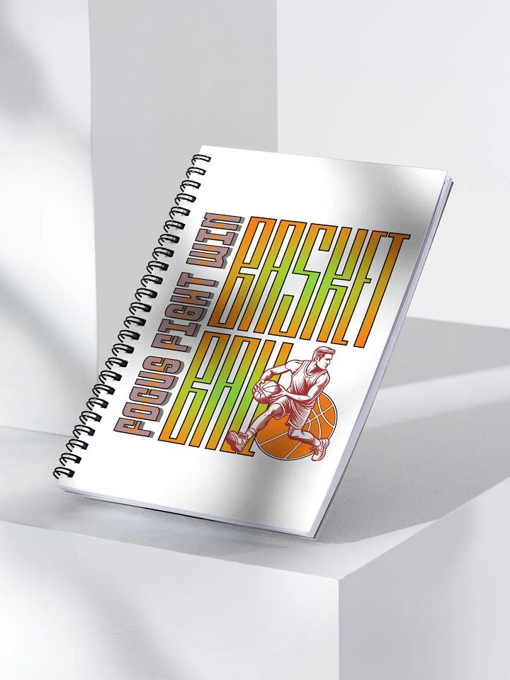 Focus Fight Win Basketball Spiral Notebook product image (2)