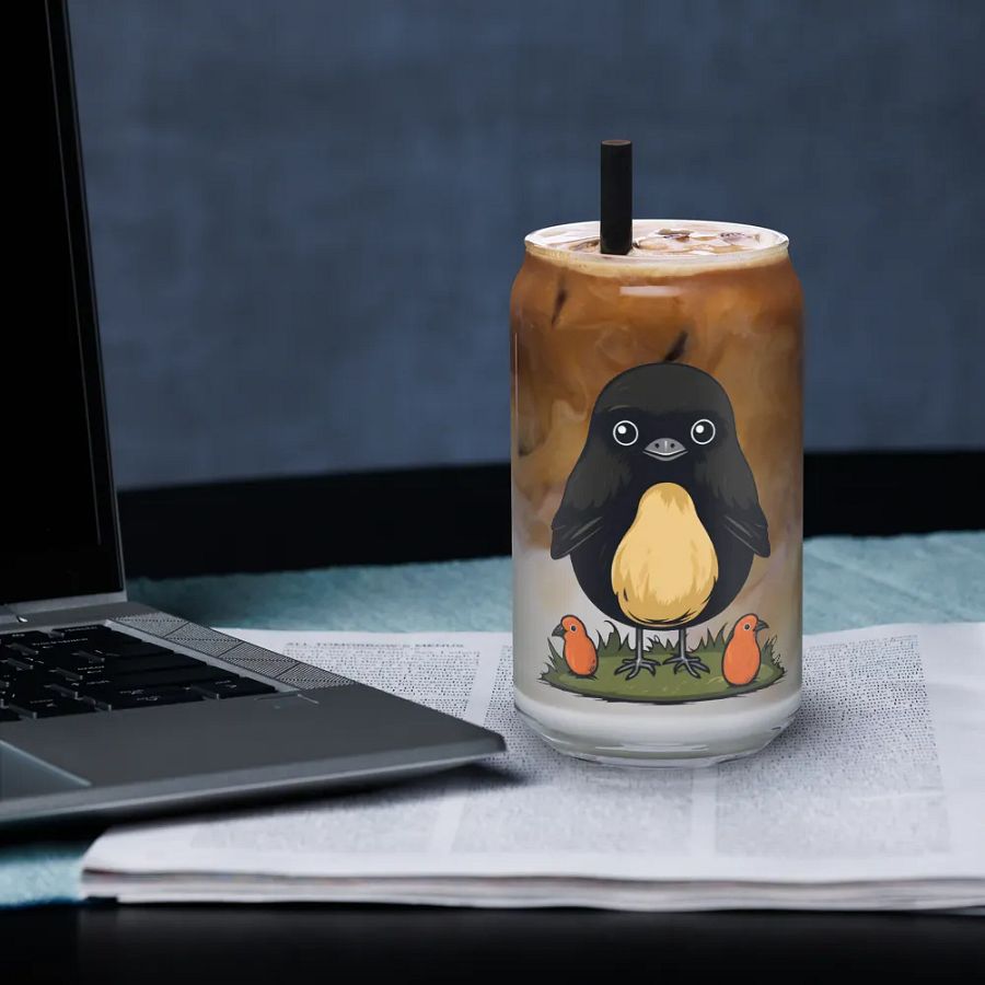 Can-Shaped Glass 🖤 Big Bird & Little Birds product image (33)