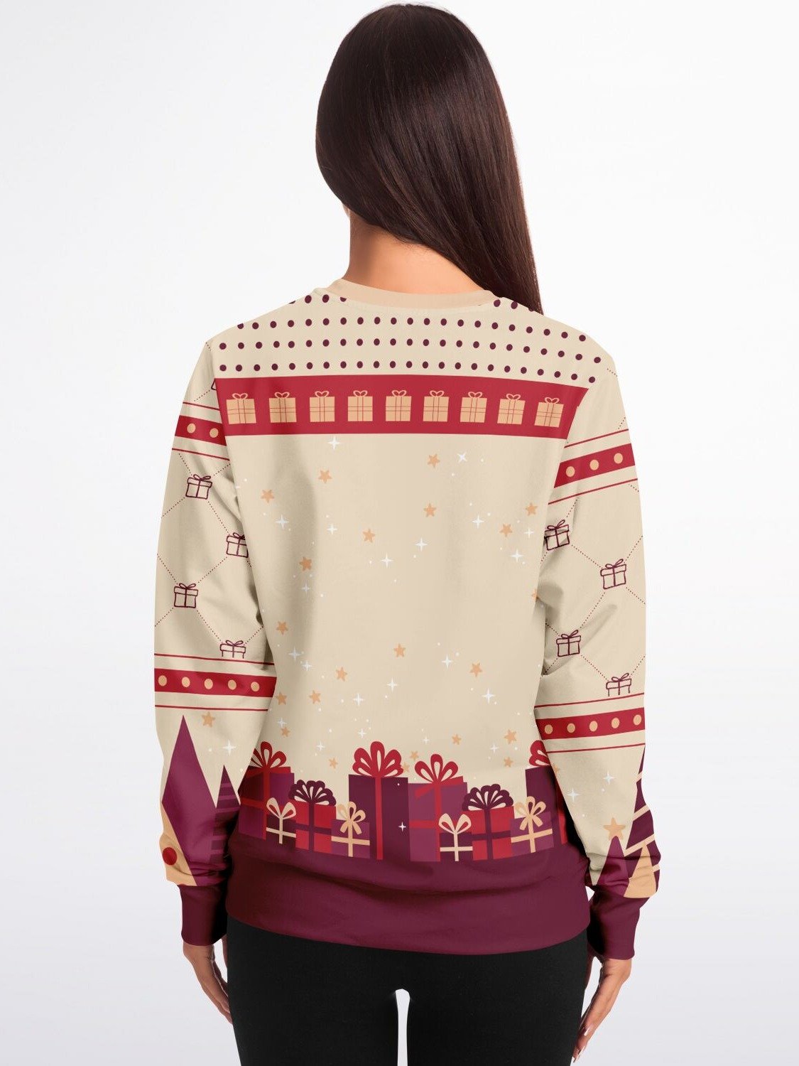 Naughty Santa Christmas Sweatshirt "I’m Laying On Your Present" | Funny Holiday Sweater for Parties | Playful & Festive Gift for Men & Women product image (2)