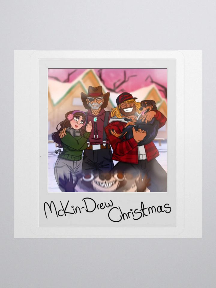 McKin-Drew Christmas Polaroid Sticker product image (2)