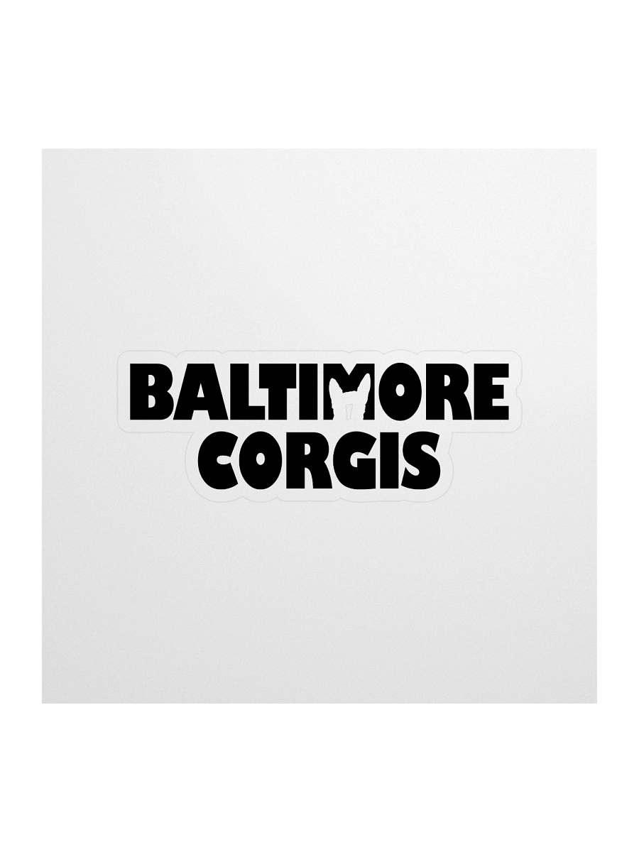 Baltimore Corgis (Black) Sticker product image (1)