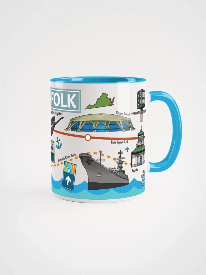 Norfolk Virginia Coffee Mug - Color Inside product image (2)