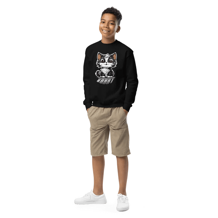 Buddy Gildan Youth Crew Neck Sweatshirt (PRINTED) product image (1)