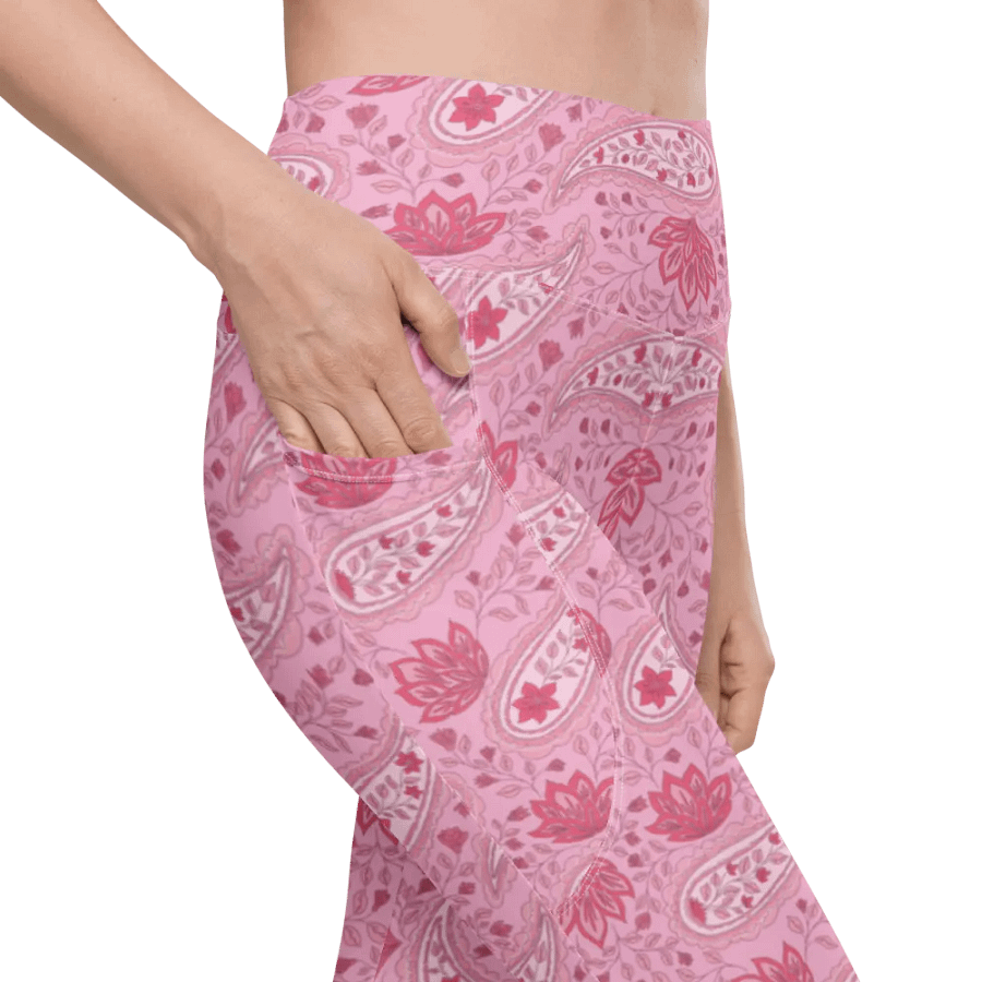 Rosewater Paisley | Leggings with Pockets product image (10)