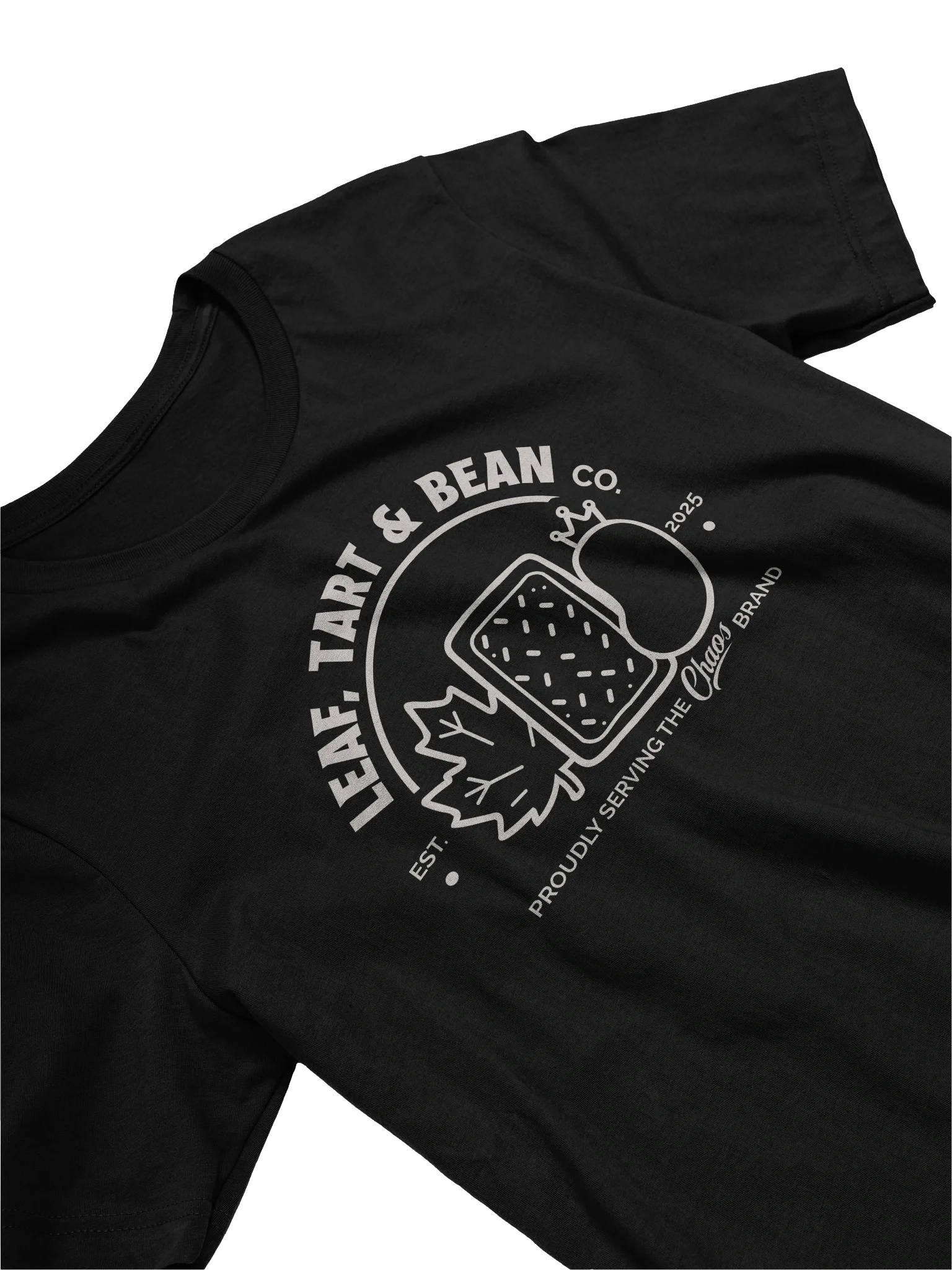 Leaf, Tart & Bean Co. T-shirt (Light Text) product image (3)