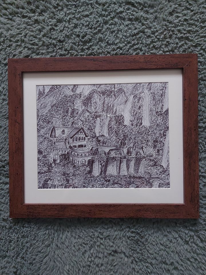 Fantasy Town Original Sketch product image (1)