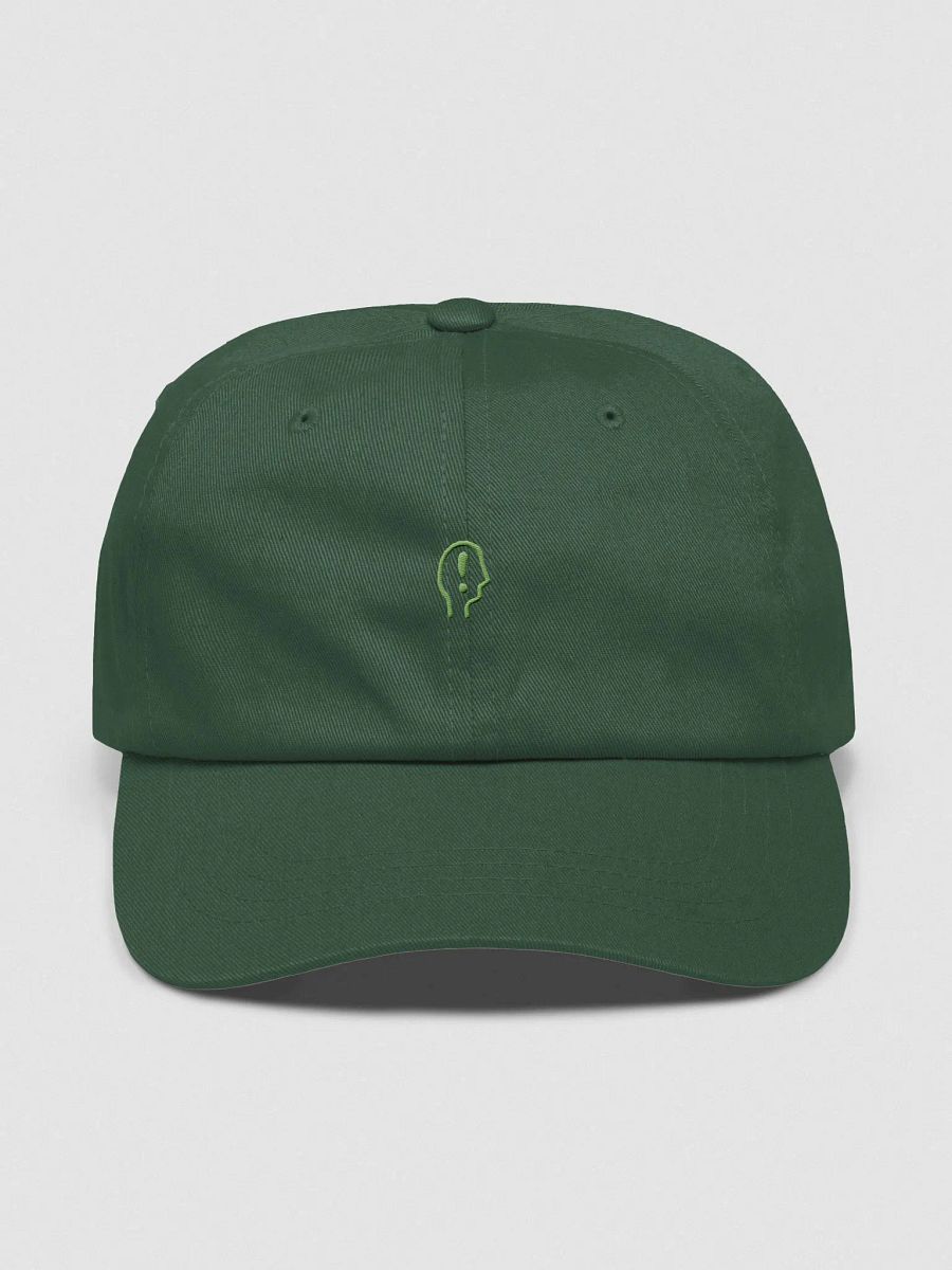 EXCLAIMING MENTALLY (sm. design, light green thread) classic dad hat product image (49)