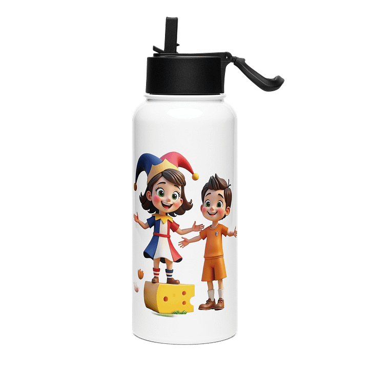 🇳🇱 JessyJesty “Dutch Delight” Stainless Steel Water Bottle (32 oz) – Tulips, Windmills & Everyday Fun! product image (1)