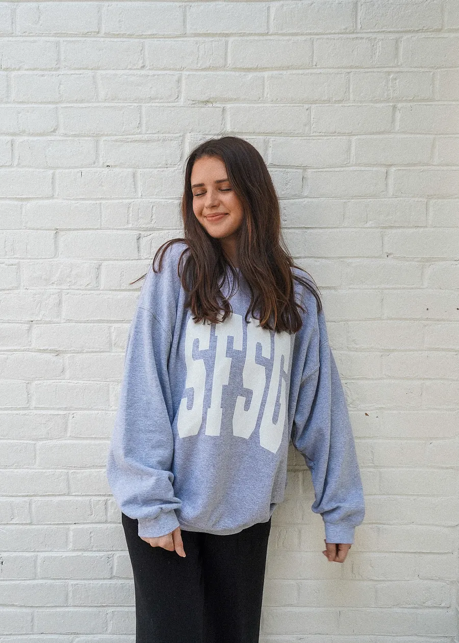 So on sale oversized sweatshirt