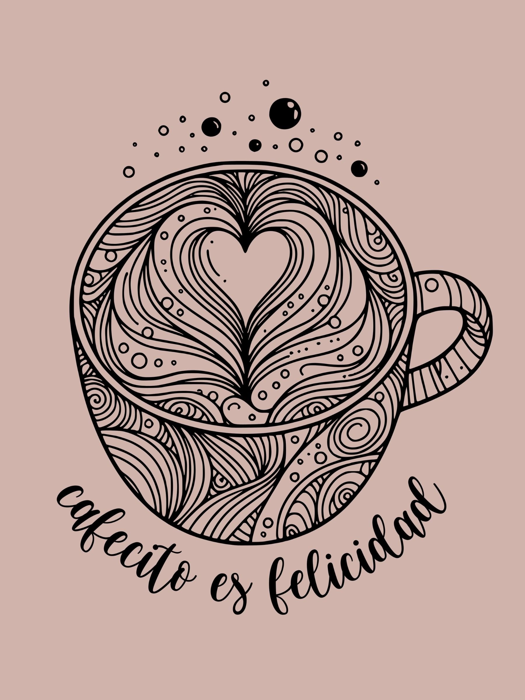 Cafecito Es Felicidad Camiseta Unisex product image (1)