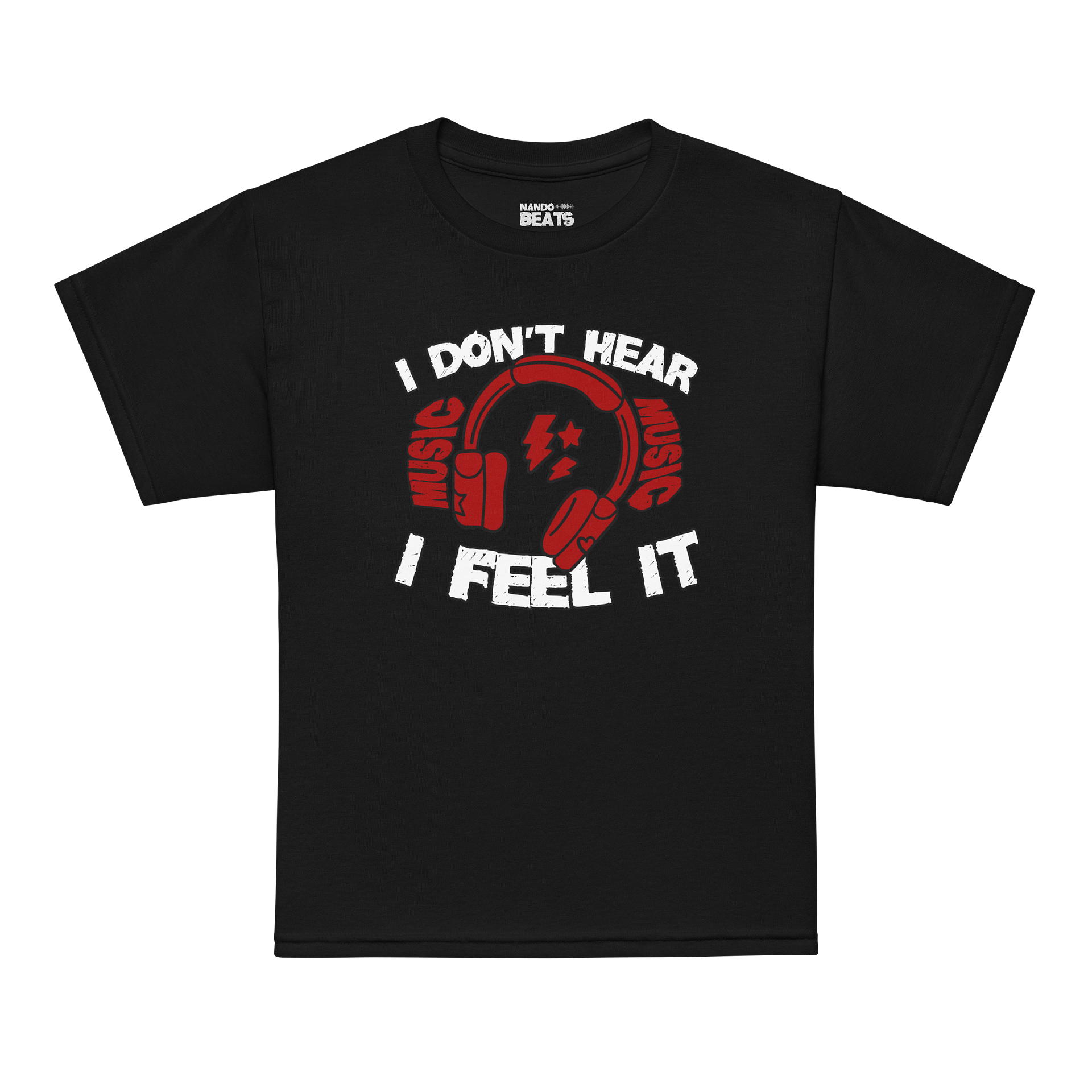 I Don't Hear Music, I Feel It Funny T-Shirt For Kids product image (15)