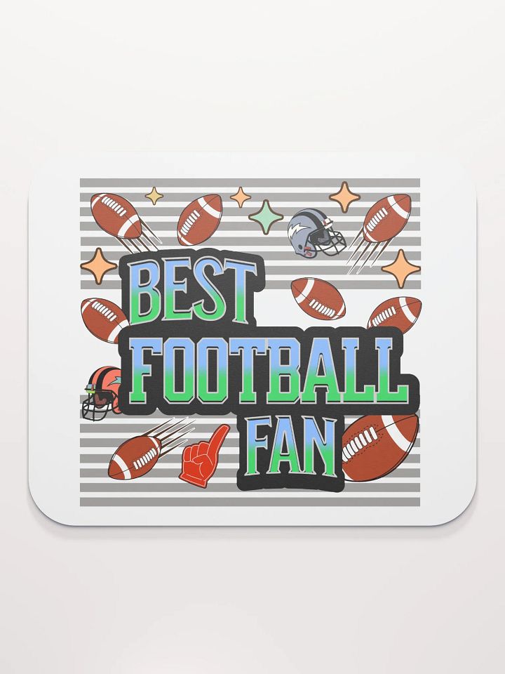 Best Football Fan Fanatic Mouse Pad product image (1)