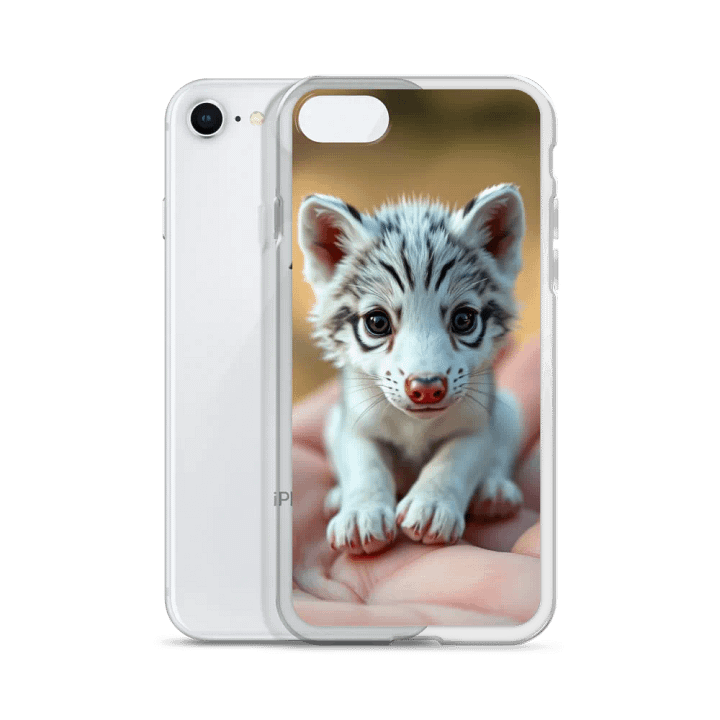 Tiny White Wolf Cub iPhone® Clear Case product image (51)