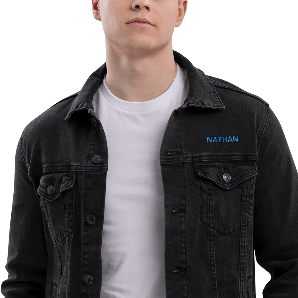 Threadfast Denim Embroidered Name Jacket product image (5)