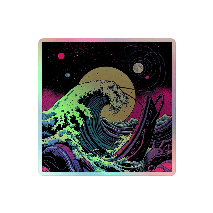 Tidemaw Creature Holographic Sticker- 3x3 product image (2)