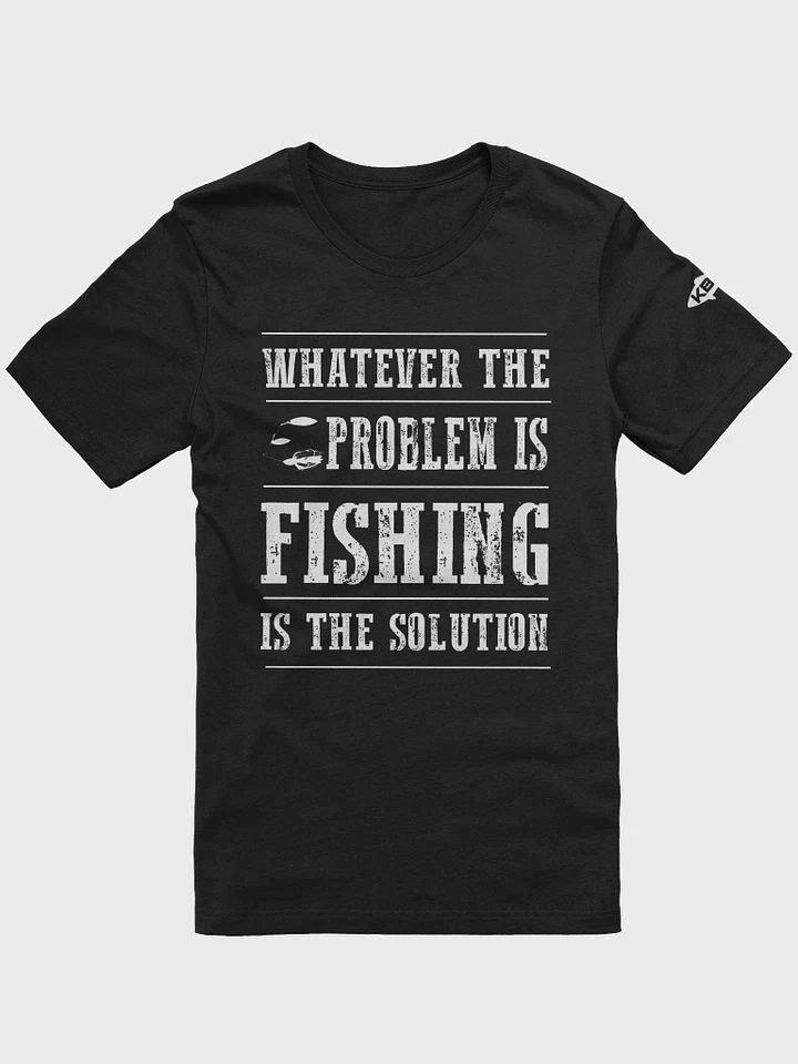 FISHING IS THE SOLUTION Soft T-shirt product image (1)