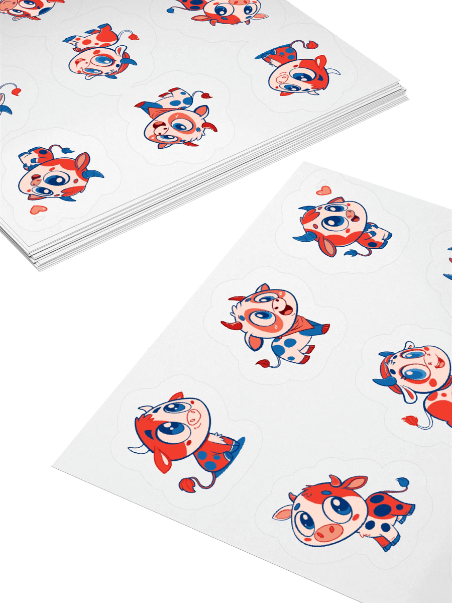 Whimsical Cow Collection Stickers product image (11)