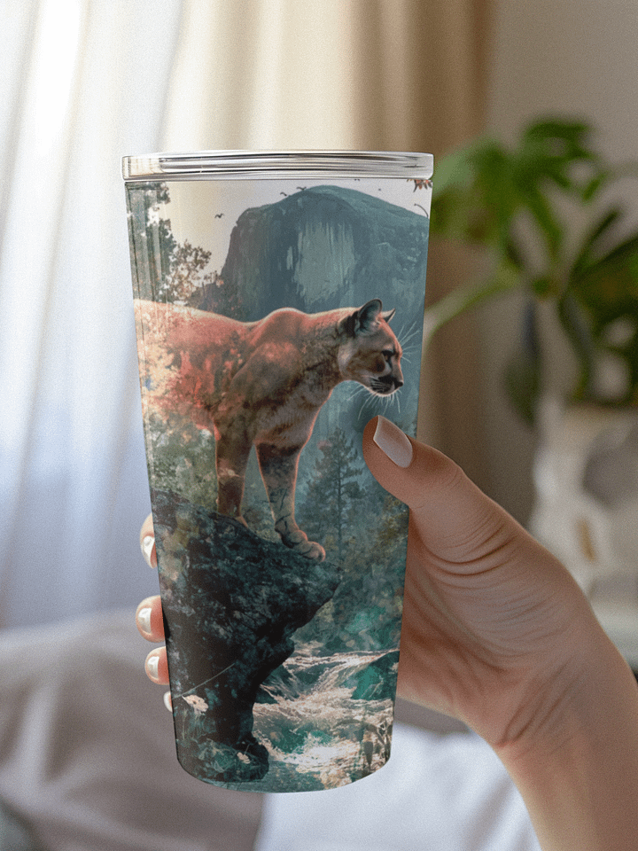 Mountain Lion, 20 oz Stainless Steel Tumbler product image (1)