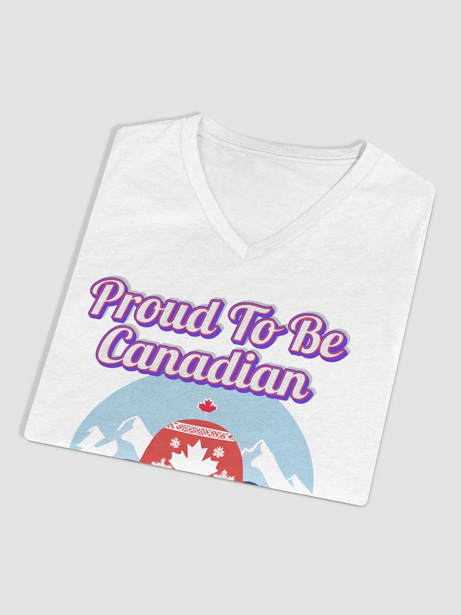Canadian Winter Vibes V-Neck Tee product image (30)