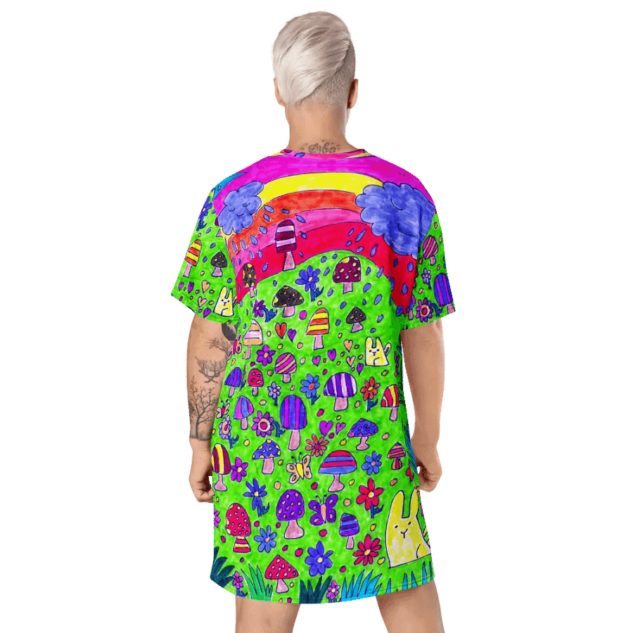 Abstract Nature's Doodle Art Ladies T Shirt Dress product image (9)