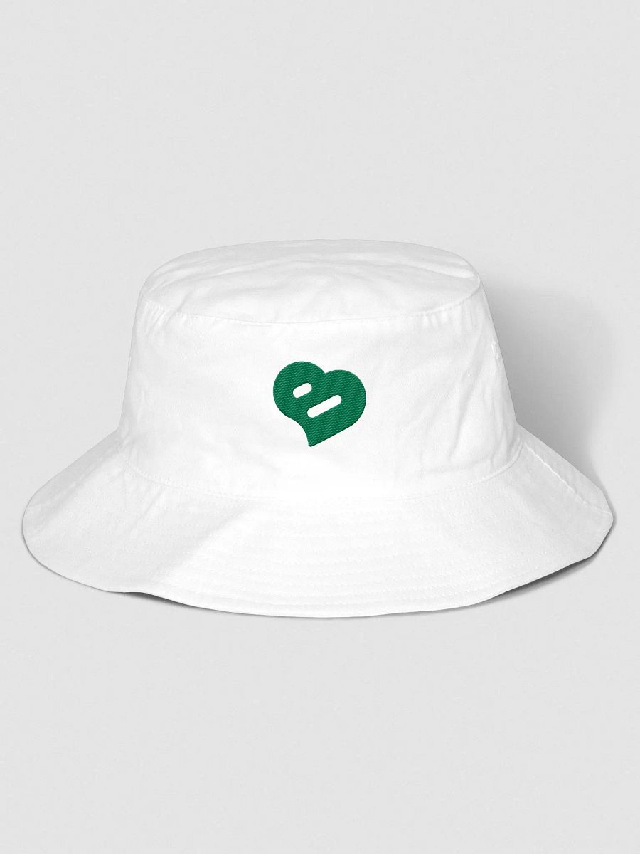 green heart bucket hat product image (1)